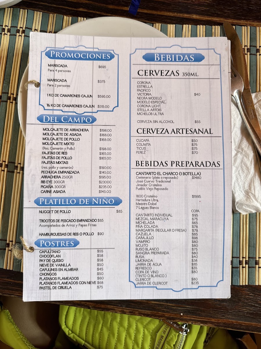 Restaurante El Charco Menu Photo 7
