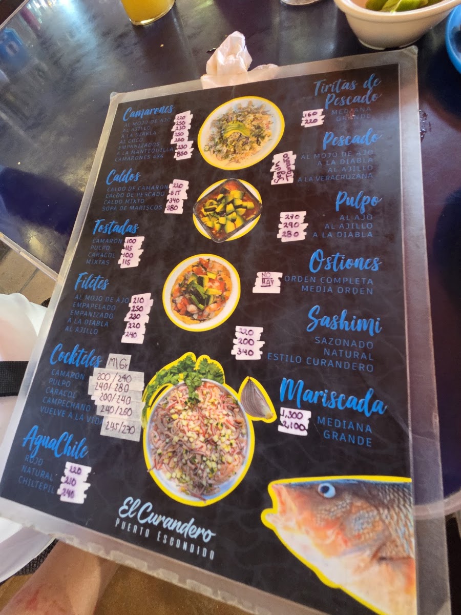 Restaurante El Curandero Menu
