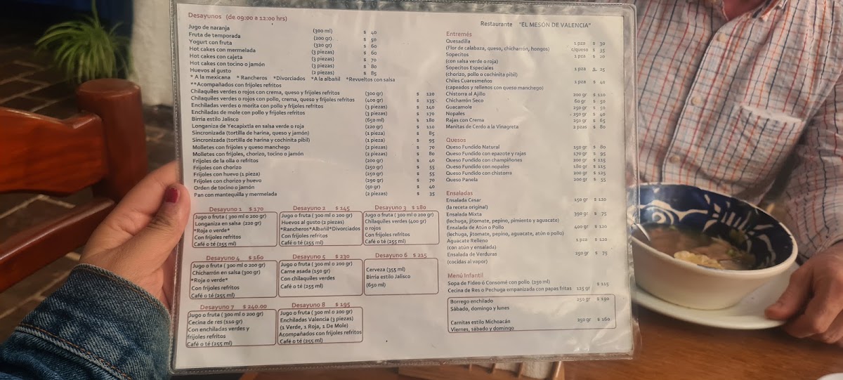 Restaurante El Meson De Valencia Menu Photo 2