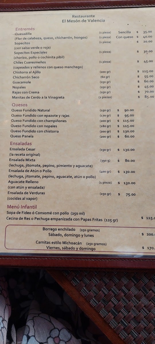 Restaurante El Meson De Valencia Menu Photo 3