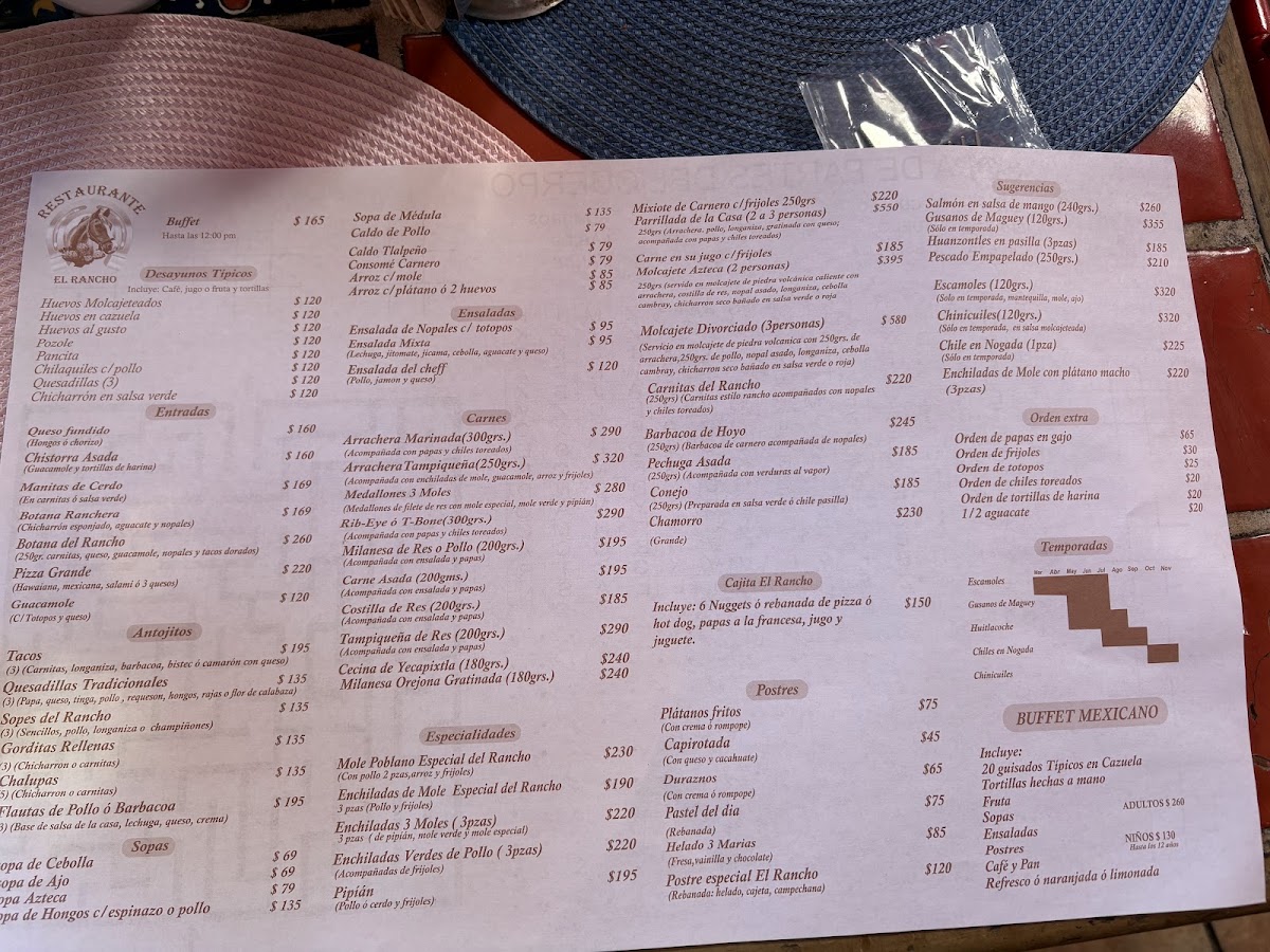 Restaurante 'el Rancho' Menu Photo 2