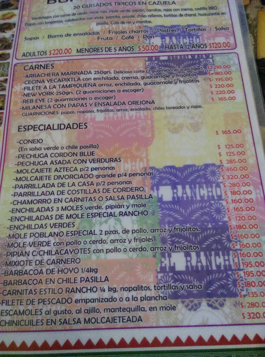 Restaurante 'el Rancho' Menu Photo 7