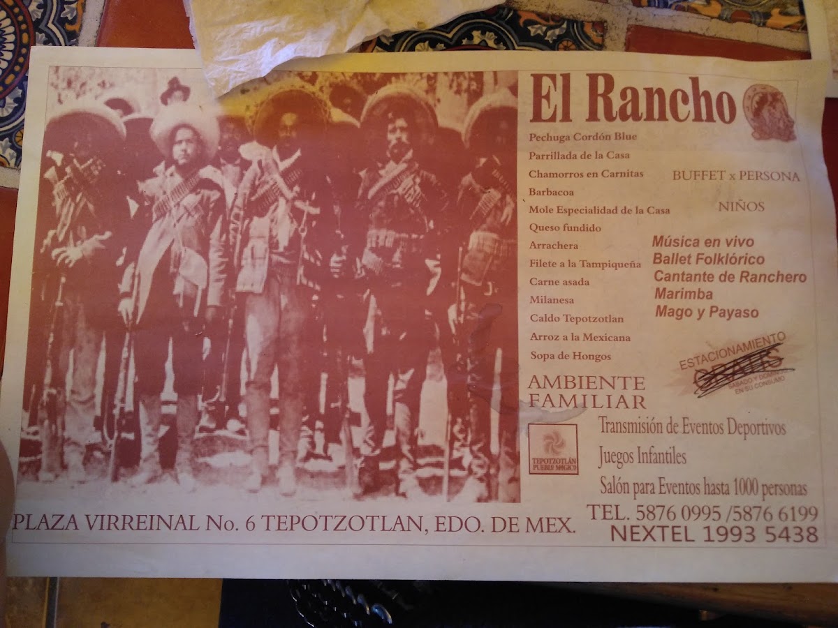 Restaurante 'el Rancho' Menu Photo 9