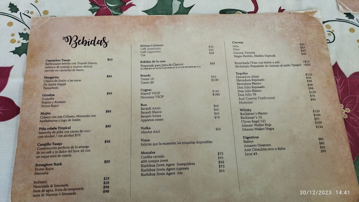 Restaurante El Tasajo Menu Photo 3