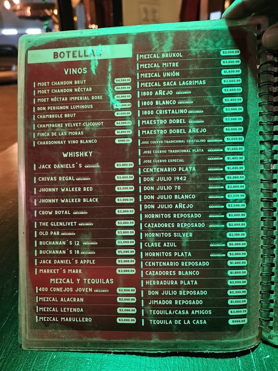 Restaurante Esteban's Karaoke Menu