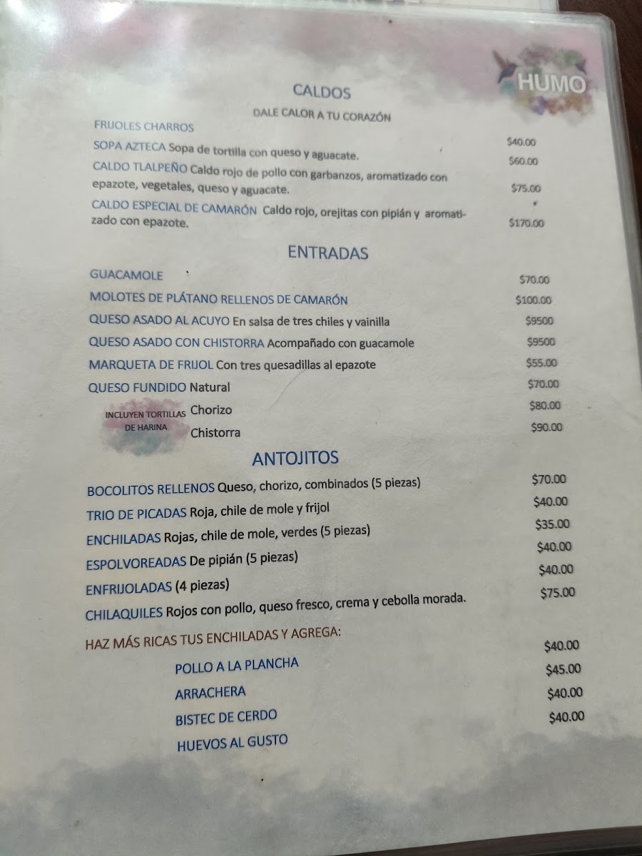 Restaurante Humo Menu Photo 2
