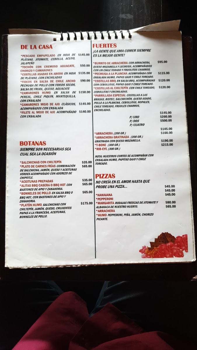 Restaurante Humo Menu Photo 4