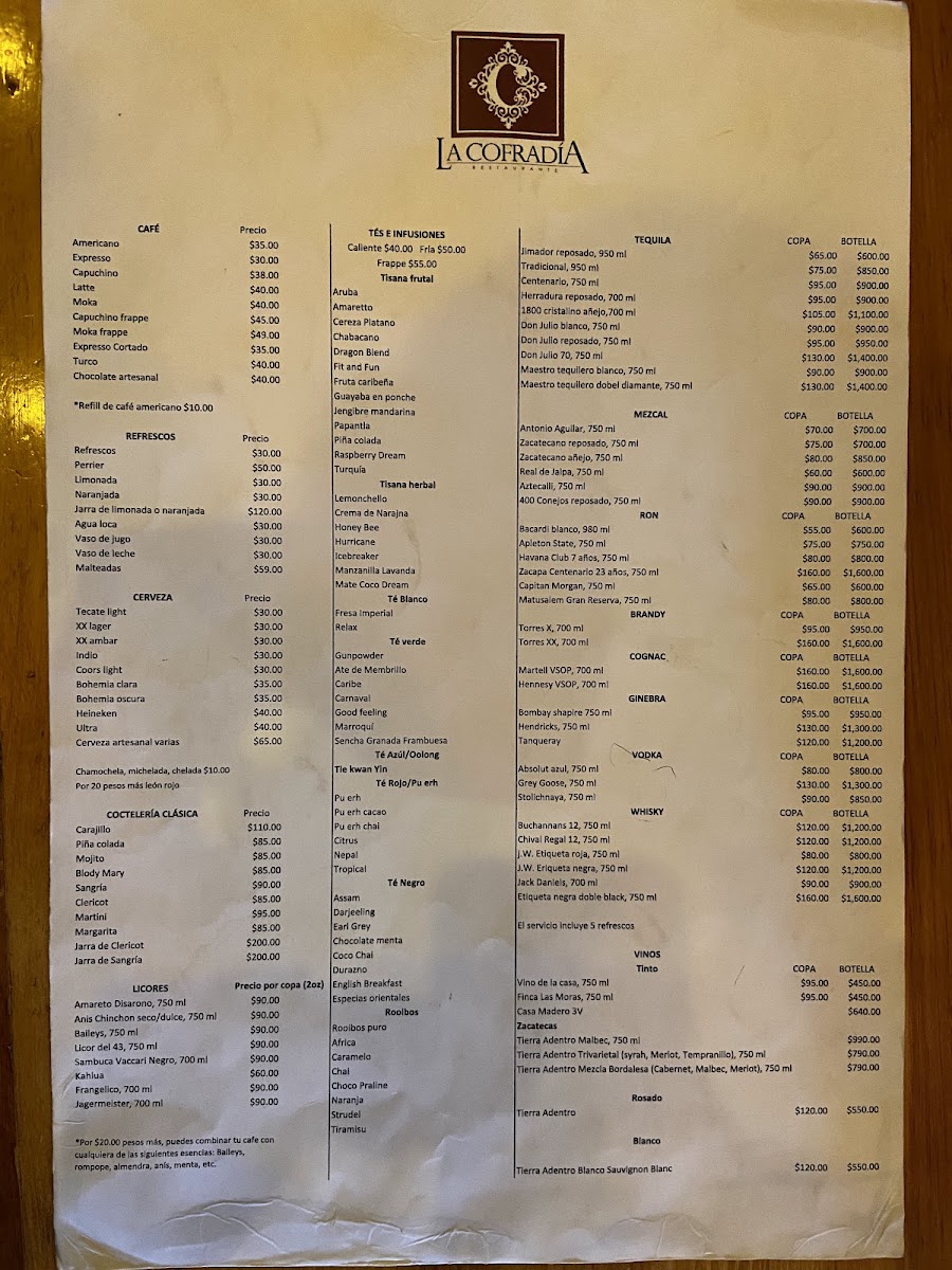 Restaurante La Cofradía Menu Photo 2