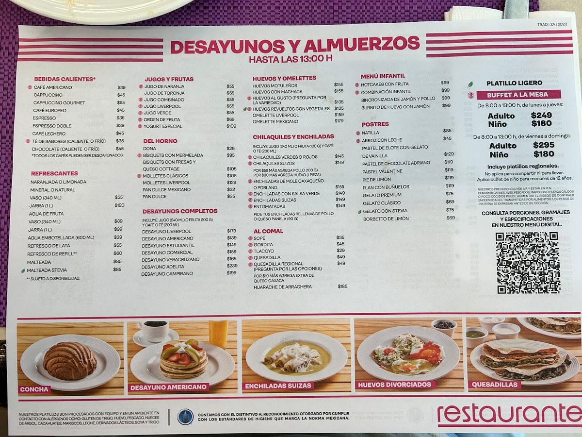 Restaurante Liverpool Menu Photo 3