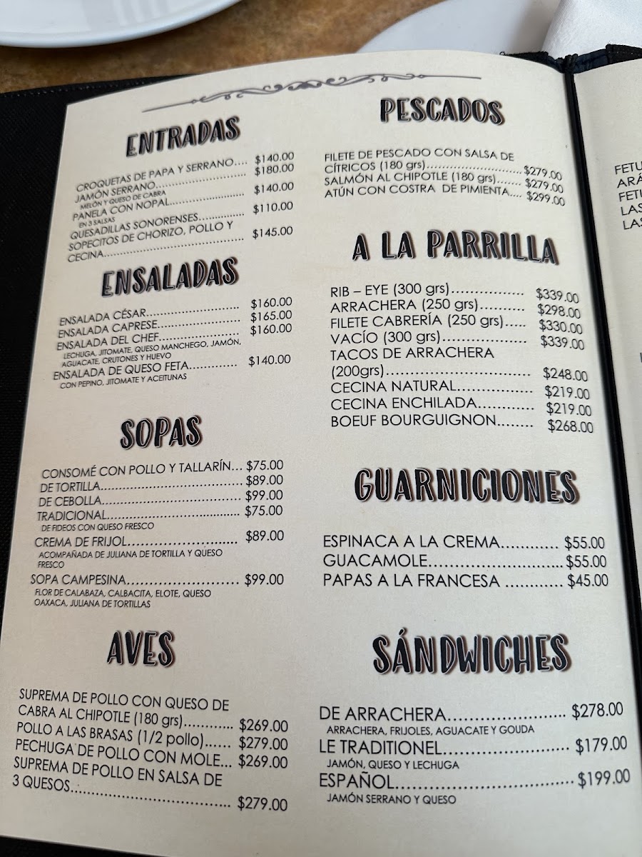 Restaurante Montmartre En Coyoacan Menu Photo 3