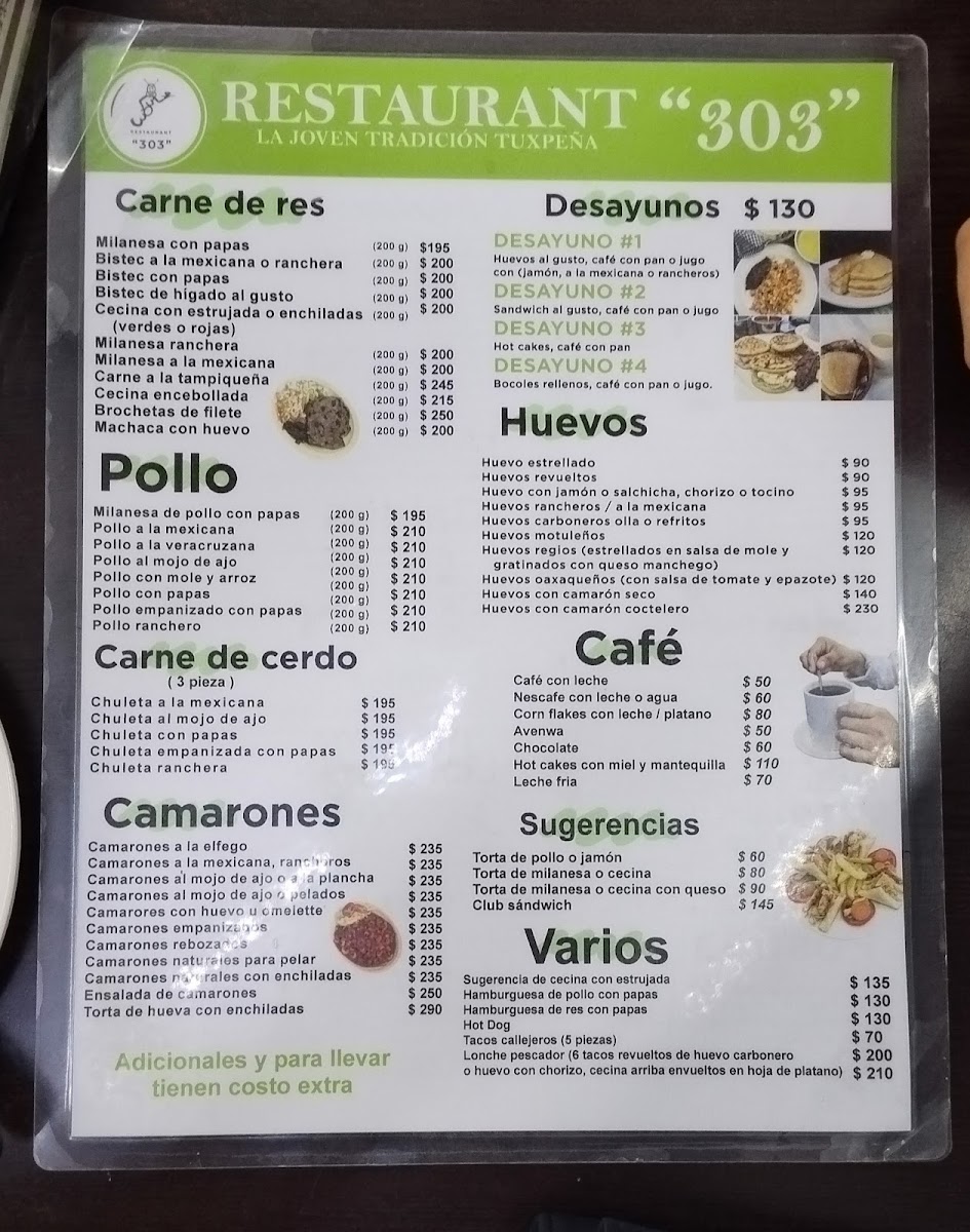 Restaurante Nuevo 303 Menu Photo 2