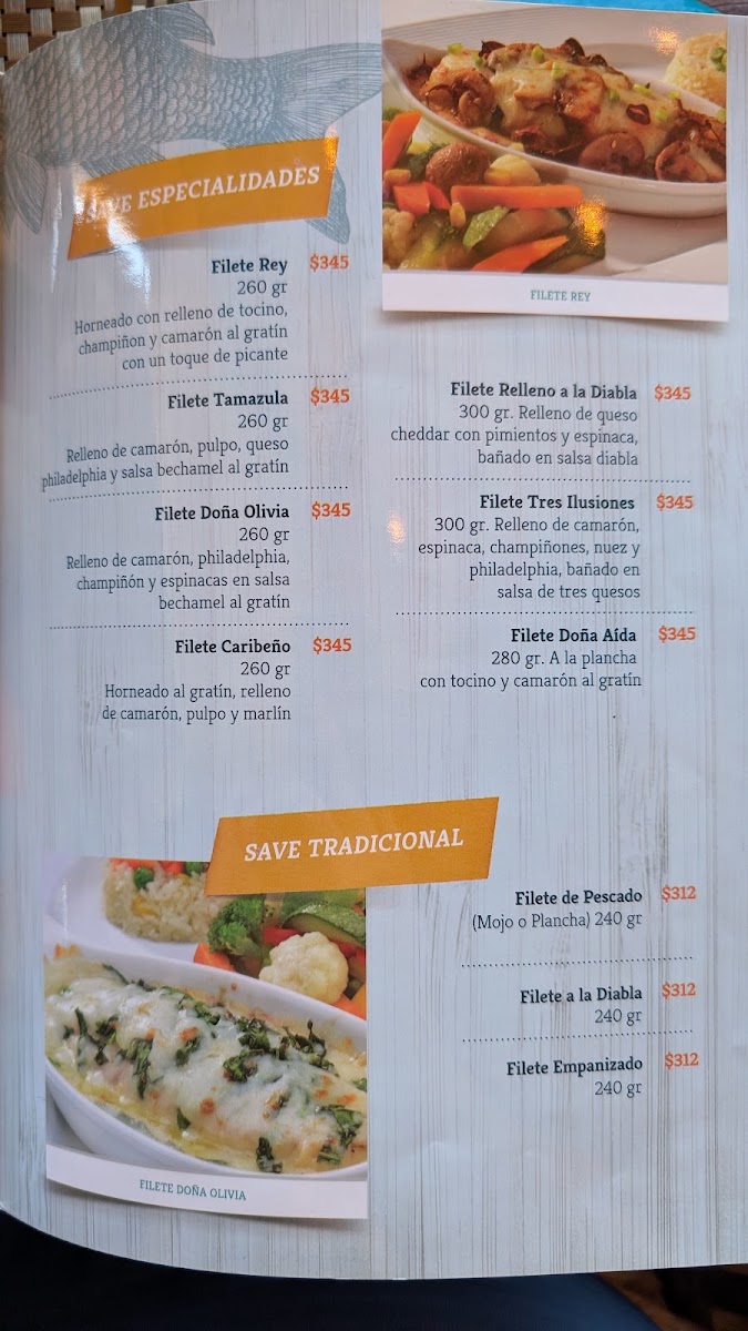 Restaurante Save Av. Guadalupe Menu
