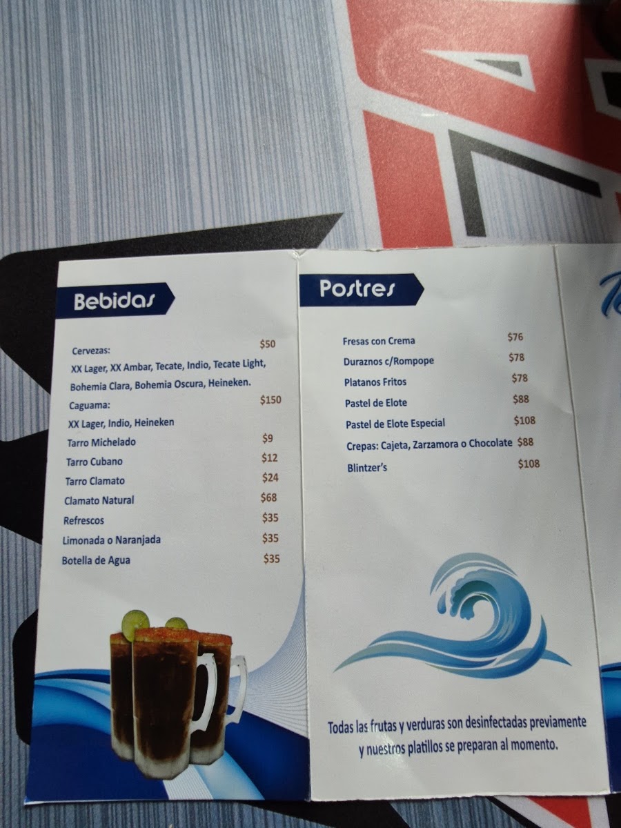 Rico Mar Menu