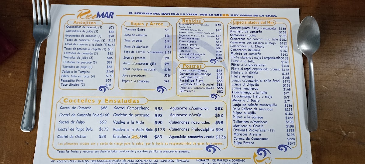 Rico Mar Menu Photo 7