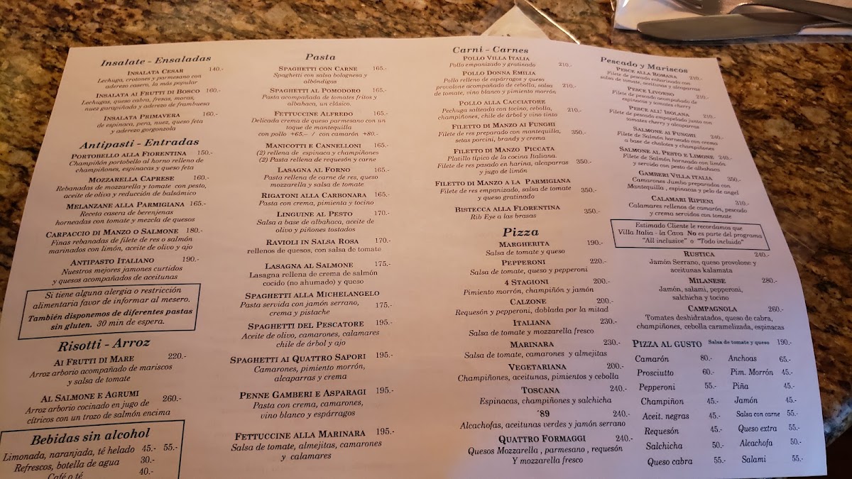 Ristorante Villa Italia Menu Photo 10