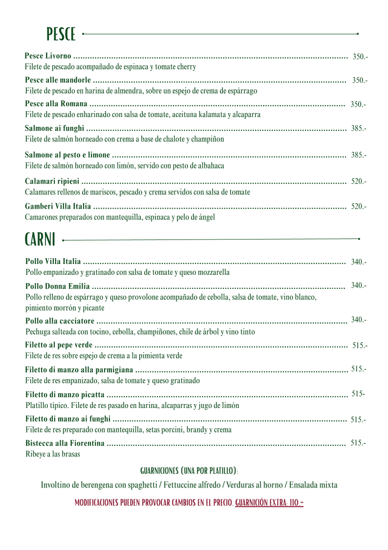 Ristorante Villa Italia Menu Photo 3