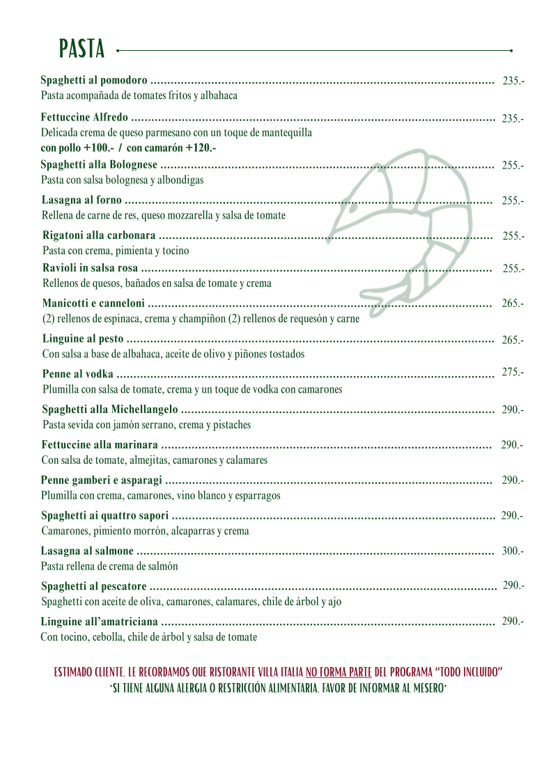 Ristorante Villa Italia Menu Photo 4