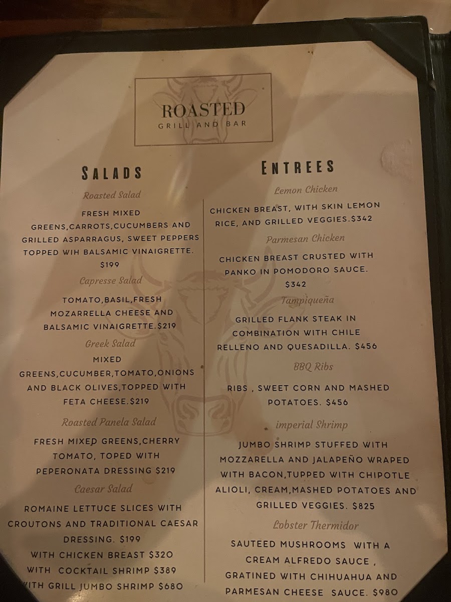 Roasted Grill & Bar Menu