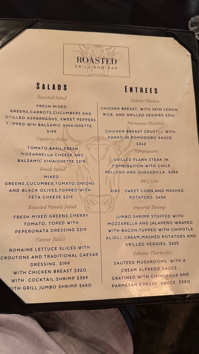 Roasted Grill & Bar Menu Photo 2