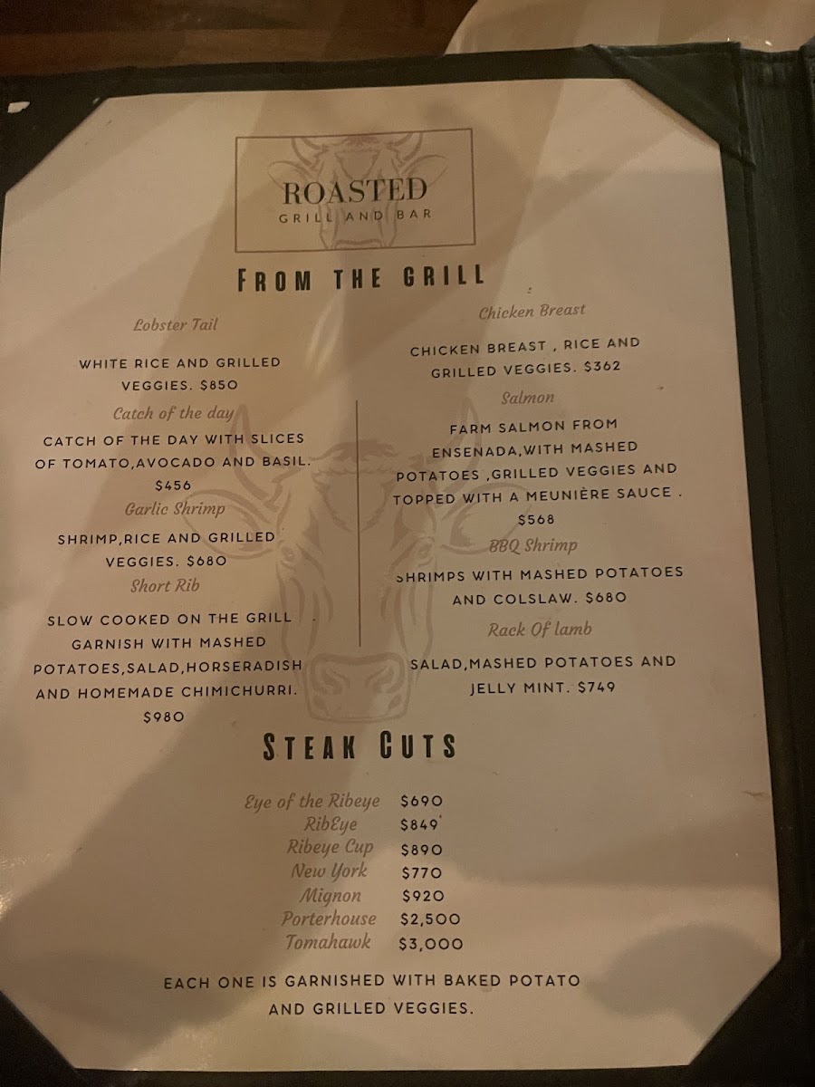 Roasted Grill & Bar Menu Photo 3