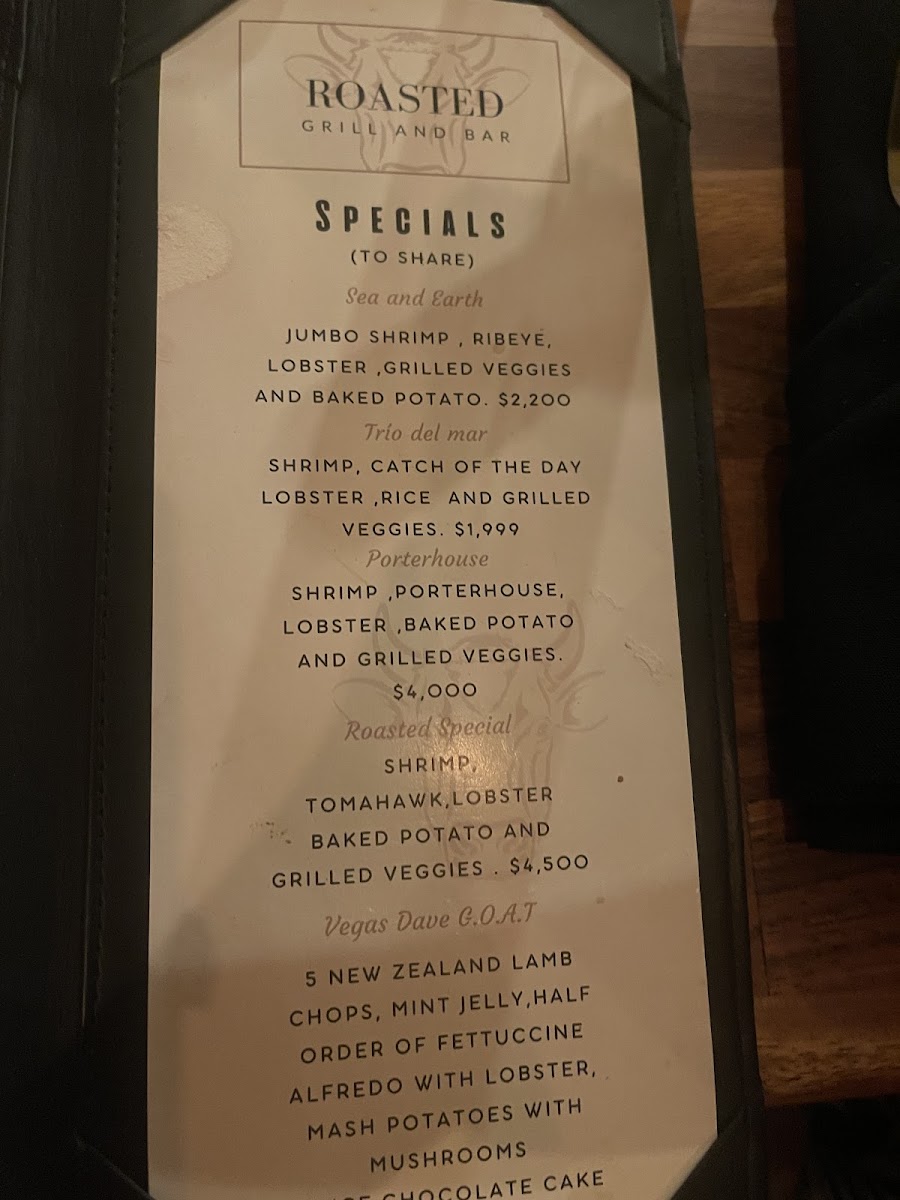 Roasted Grill & Bar Menu Photo 9