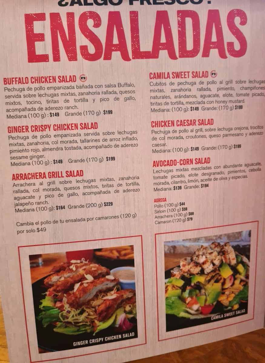 Robinson's Menu