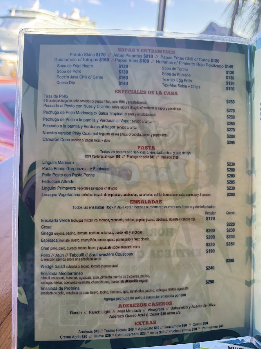 Rock 'n Java Cozumel Caribbean Bar & Grill Menu Photo 8