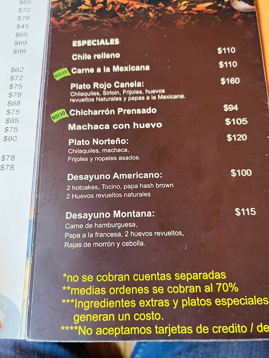 Rojo Canela Menu Photo 9