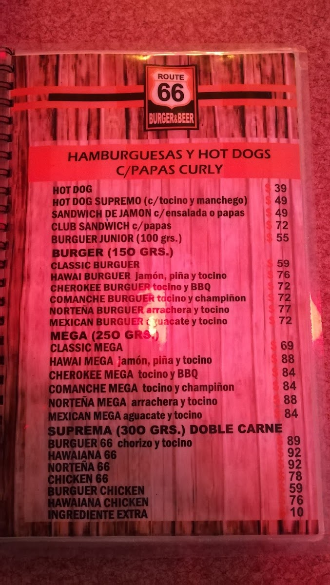 Route 66 Burger&beer Menu Photo 3