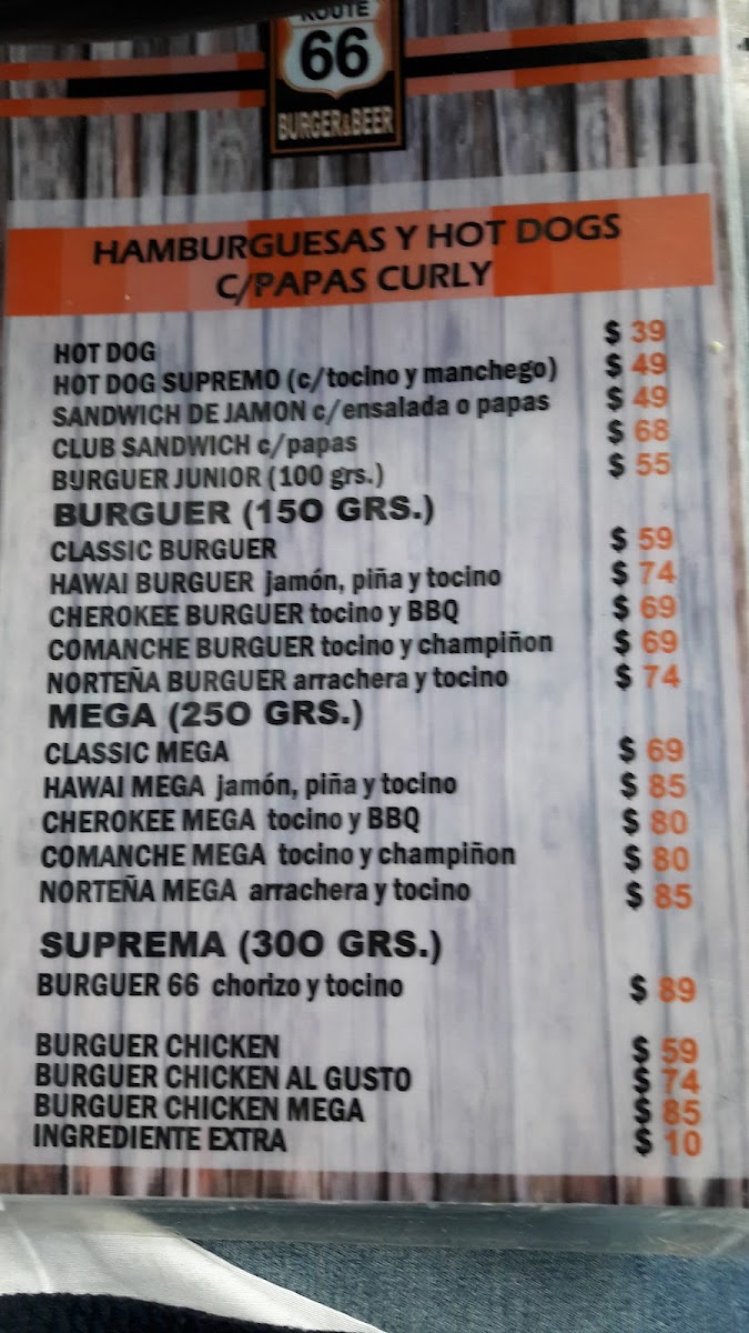 Route 66 Burger&beer Menu Photo 7