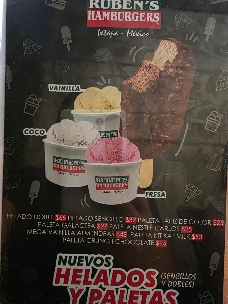 Ruben's Hamburgers Teopanzolco Cuernavaca Menu Photo 4