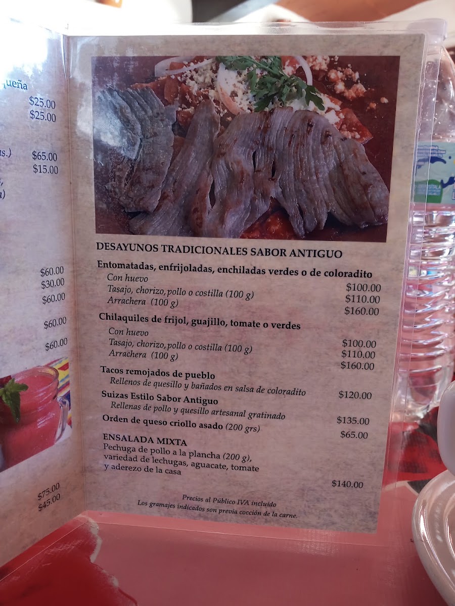 Sabor Antiguo Menu Photo 2