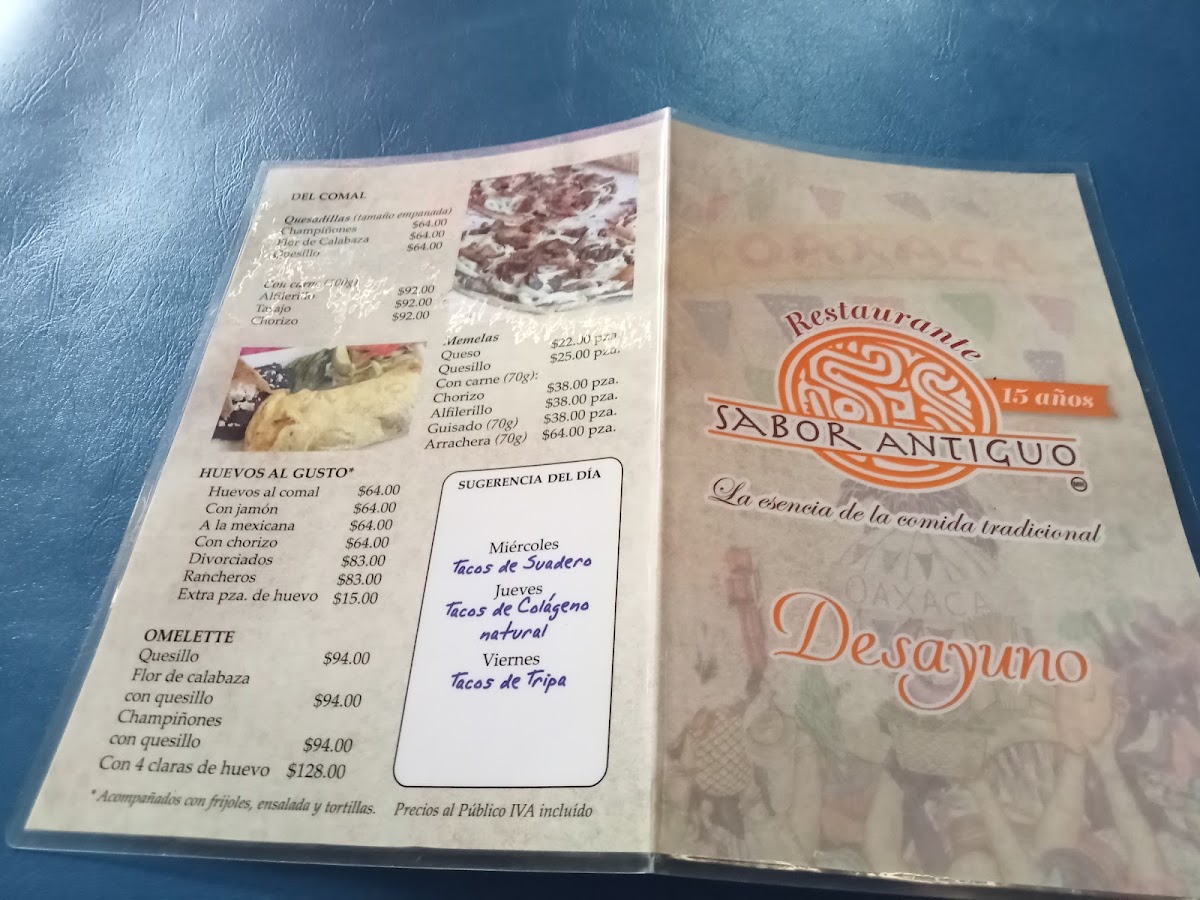 Sabor Antiguo Menu Photo 4