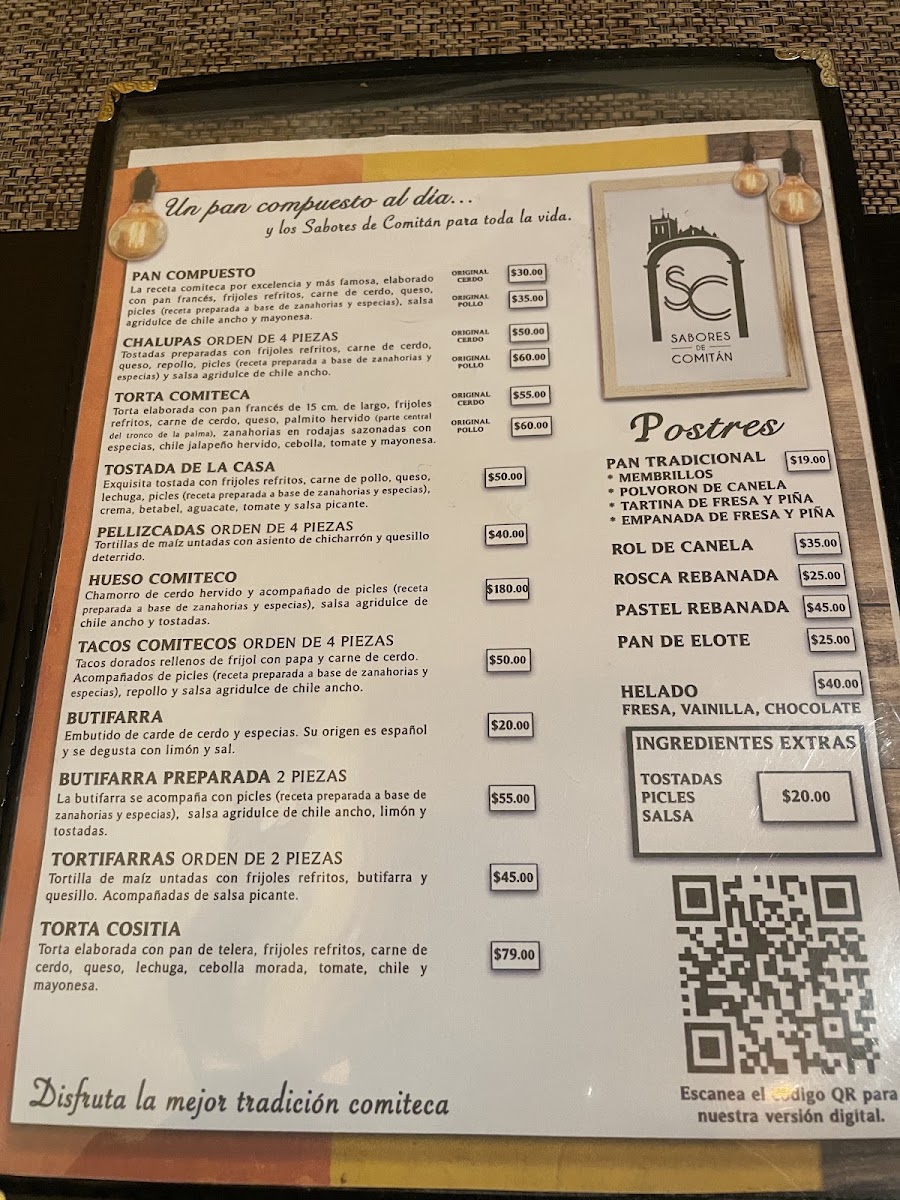Sabores De Comitan Menu Photo 5