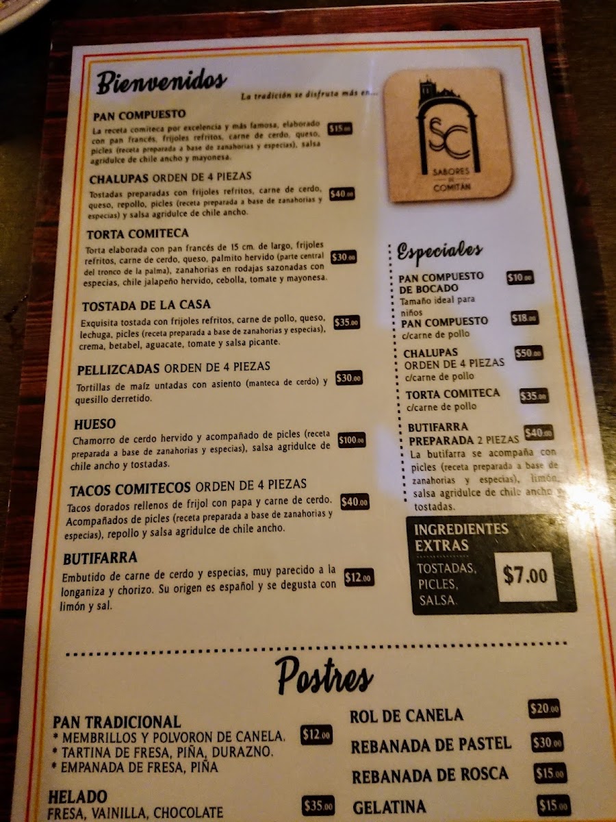 Sabores De Comitan Menu Photo 9