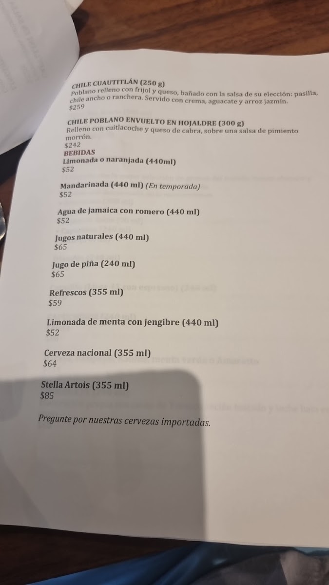 Saks Lomas Menu Photo 8