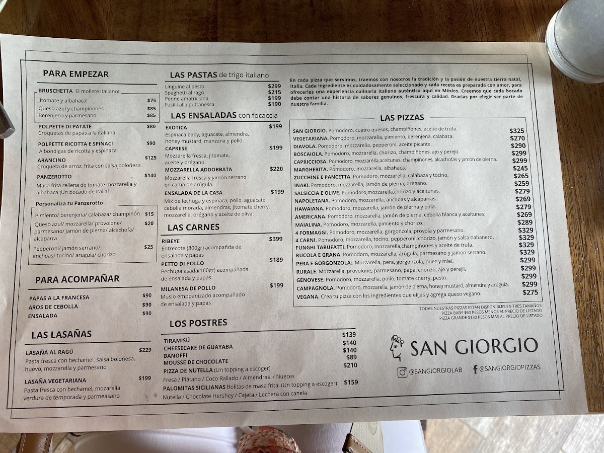 San Giorgio Pizzeria Menu Photo 4