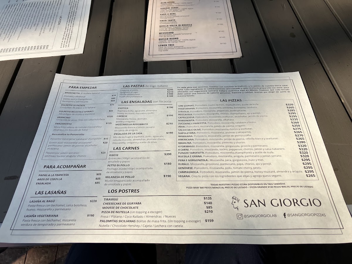 San Giorgio Pizzeria Menu Photo 5