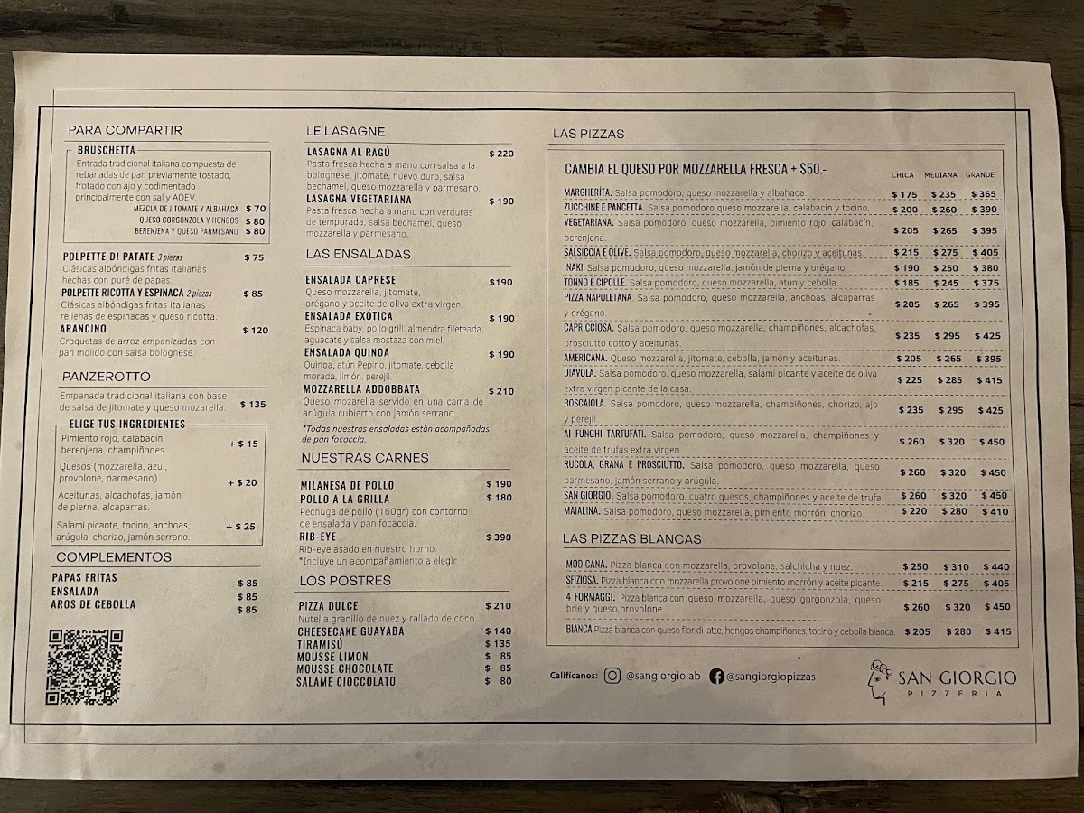 San Giorgio Pizzeria Menu Photo 6