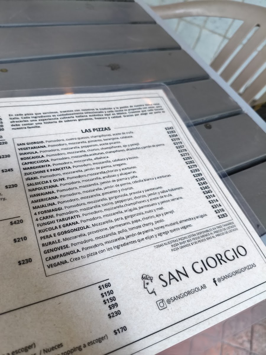 San Giorgio Pizzeria Menu Photo 9