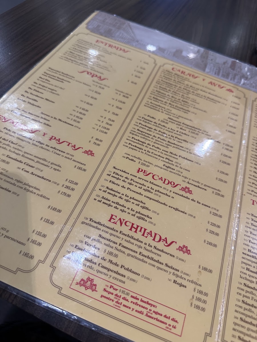 Sanborns Menu Photo 2