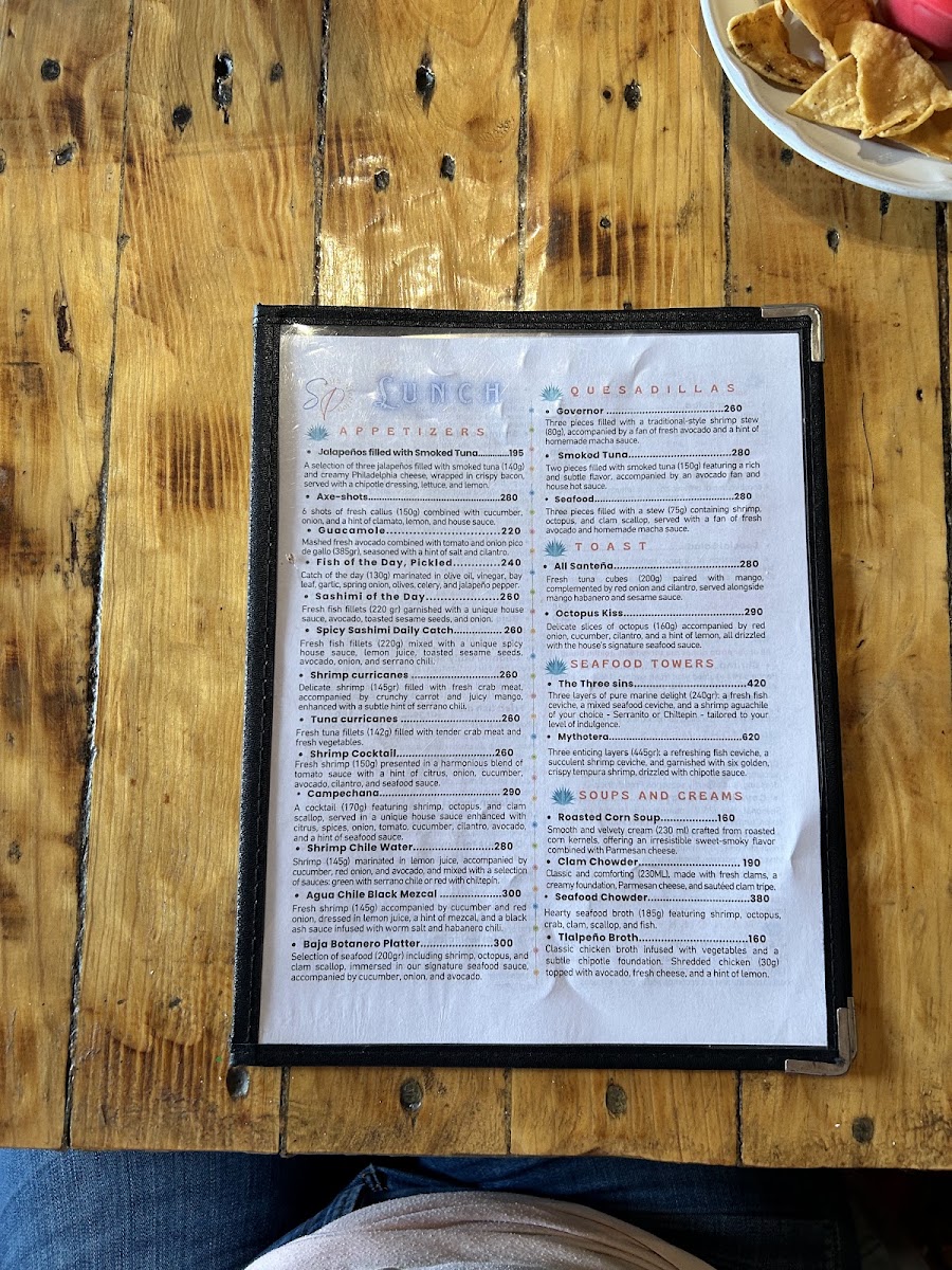 Santos Pecados Todos Santos Menu Photo 6