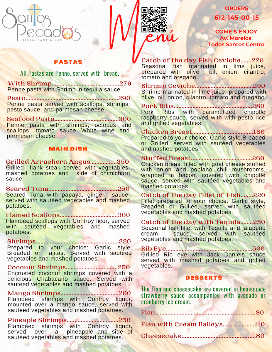 Santos Pecados Todos Santos Menu Photo 8