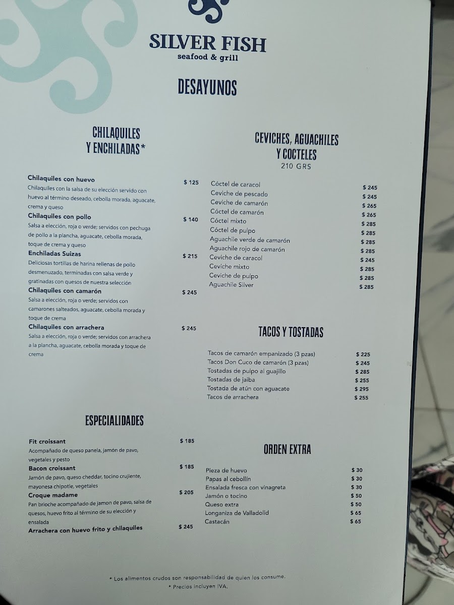 SILVER FISH seafood & grill Menu Photo 2