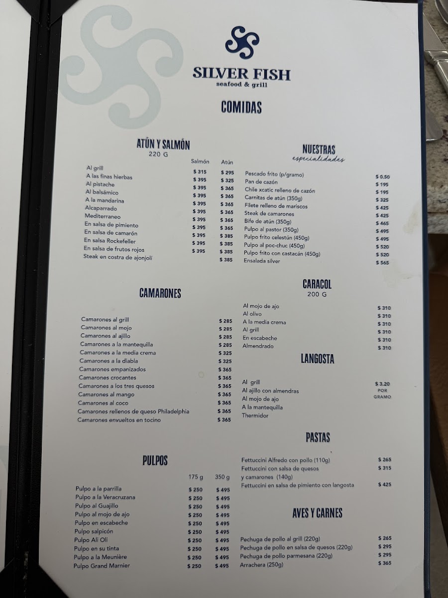 SILVER FISH seafood & grill Menu Photo 3