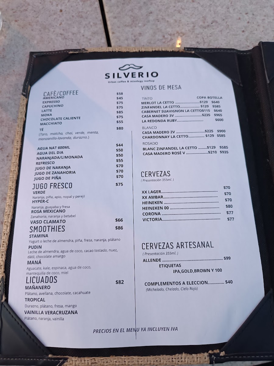 Silverio Menu