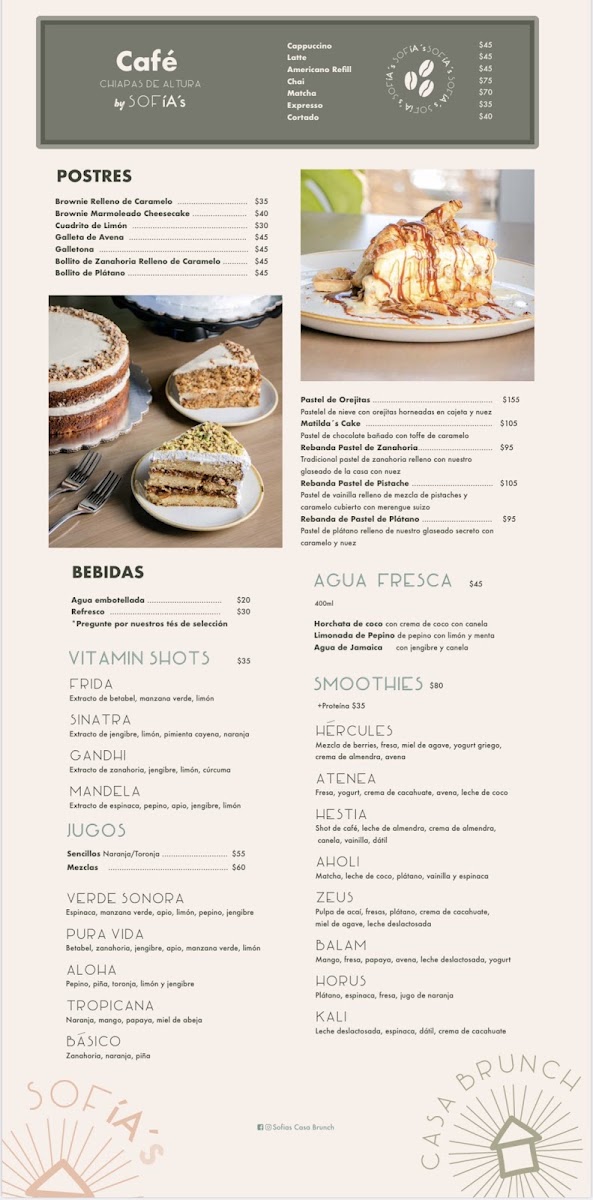 Sofia's Casa Brunch Menu Photo 2