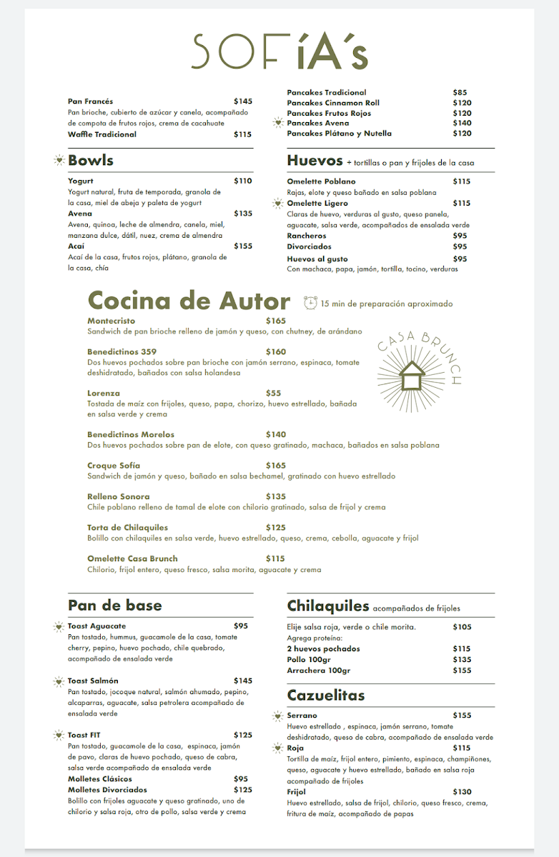 Sofia's Casa Brunch Menu Photo 6