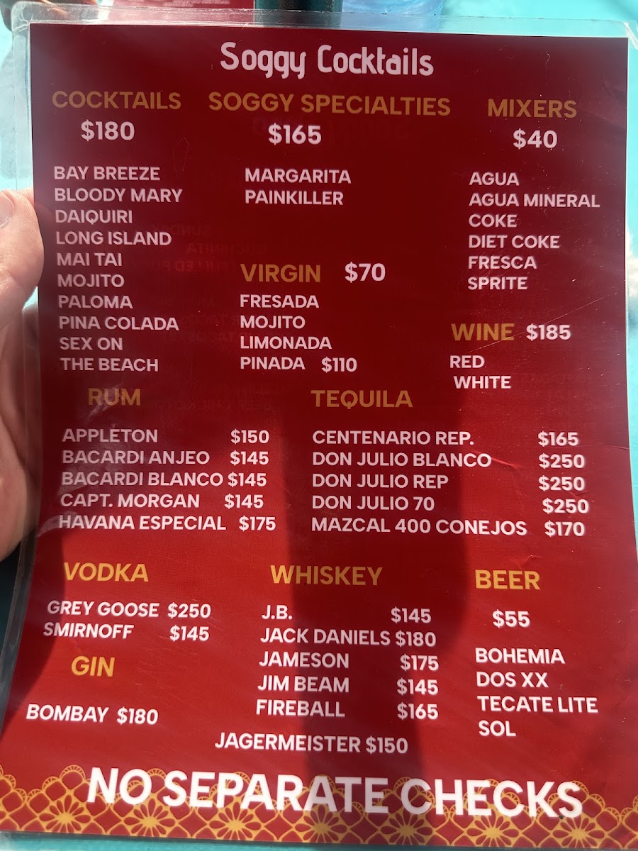 Soggy Peso Menu Photo 8