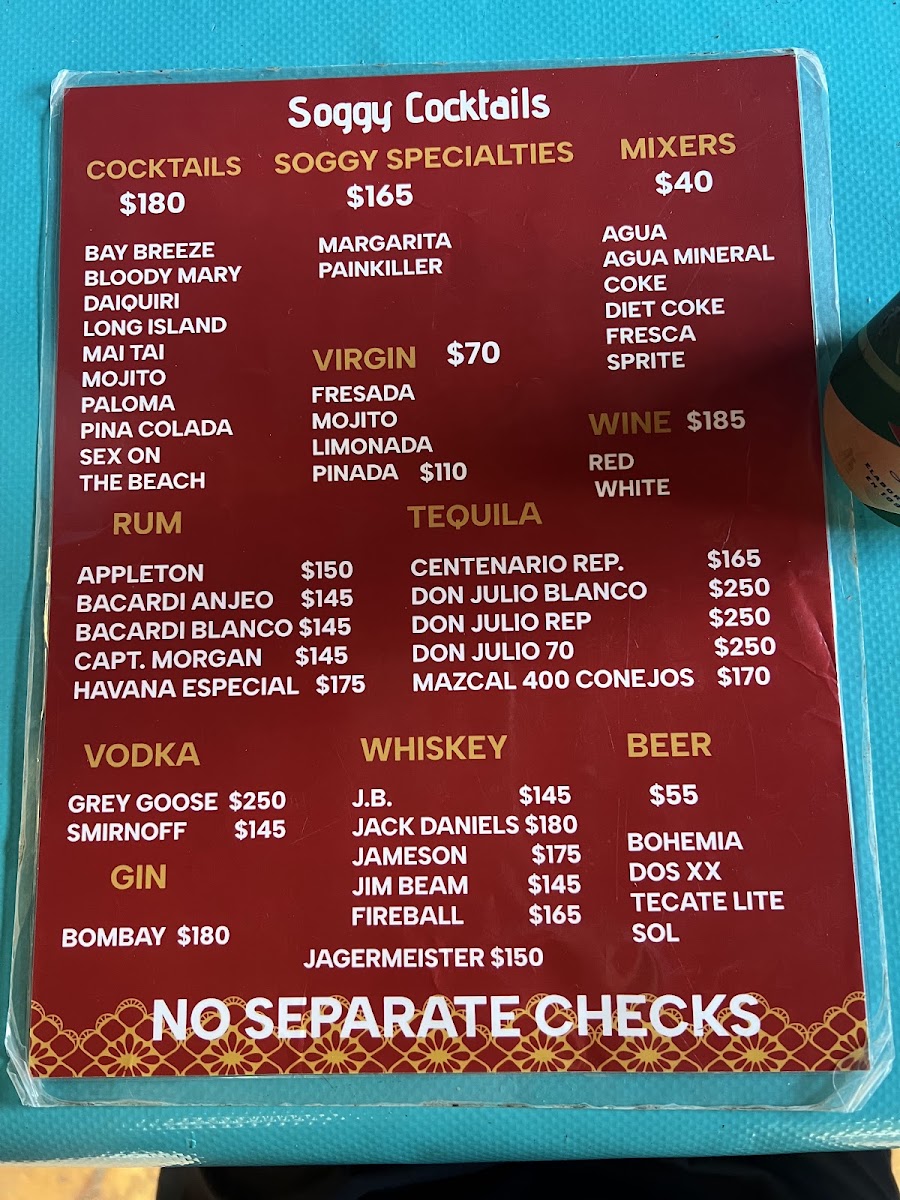Soggy Peso Menu Photo 9